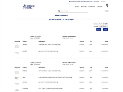 Siamo in linea con il Nuovo Shop Online Scatolificio Venezia per il B2B e B2C