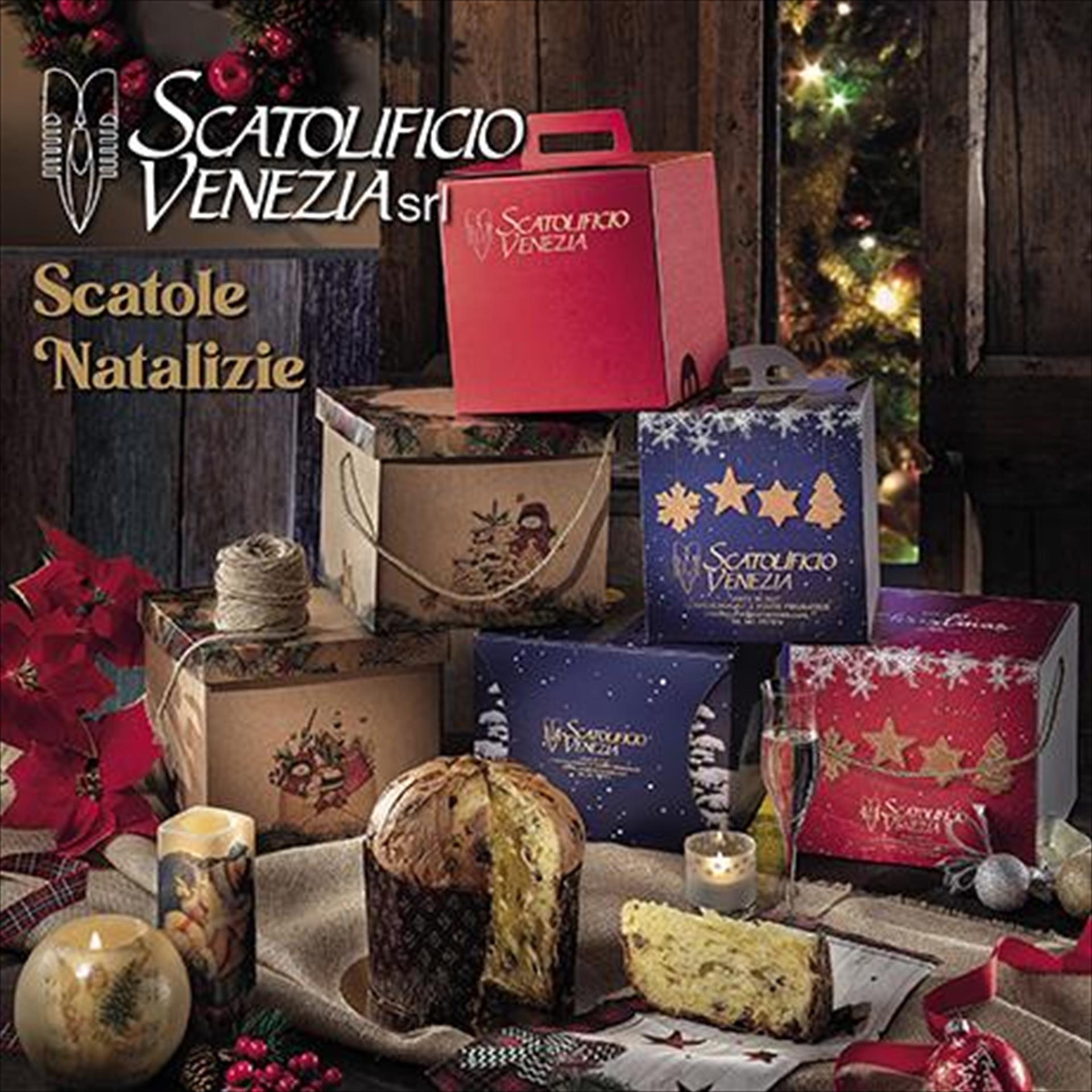 Nuove scatole natalizie e per panettoni con grafiche a tema